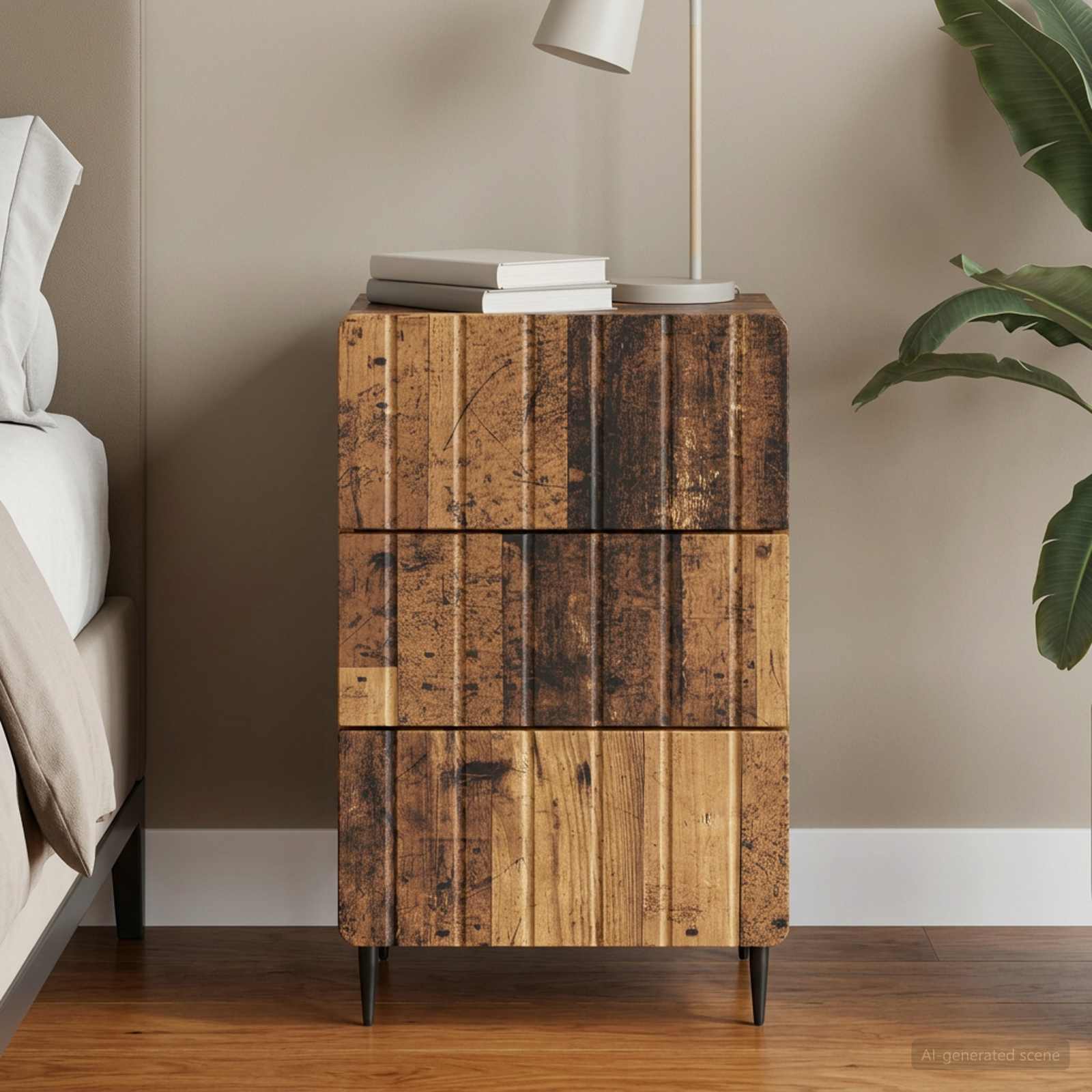 vidaXL Szafka Nocna Stare drewno 43x 41 x 68 cm Drewno inżynieryjne