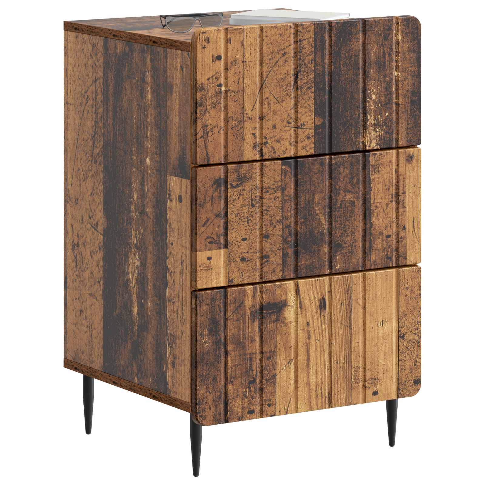 vidaXL Szafka Nocna Stare drewno 43x 41 x 68 cm Drewno inżynieryjne