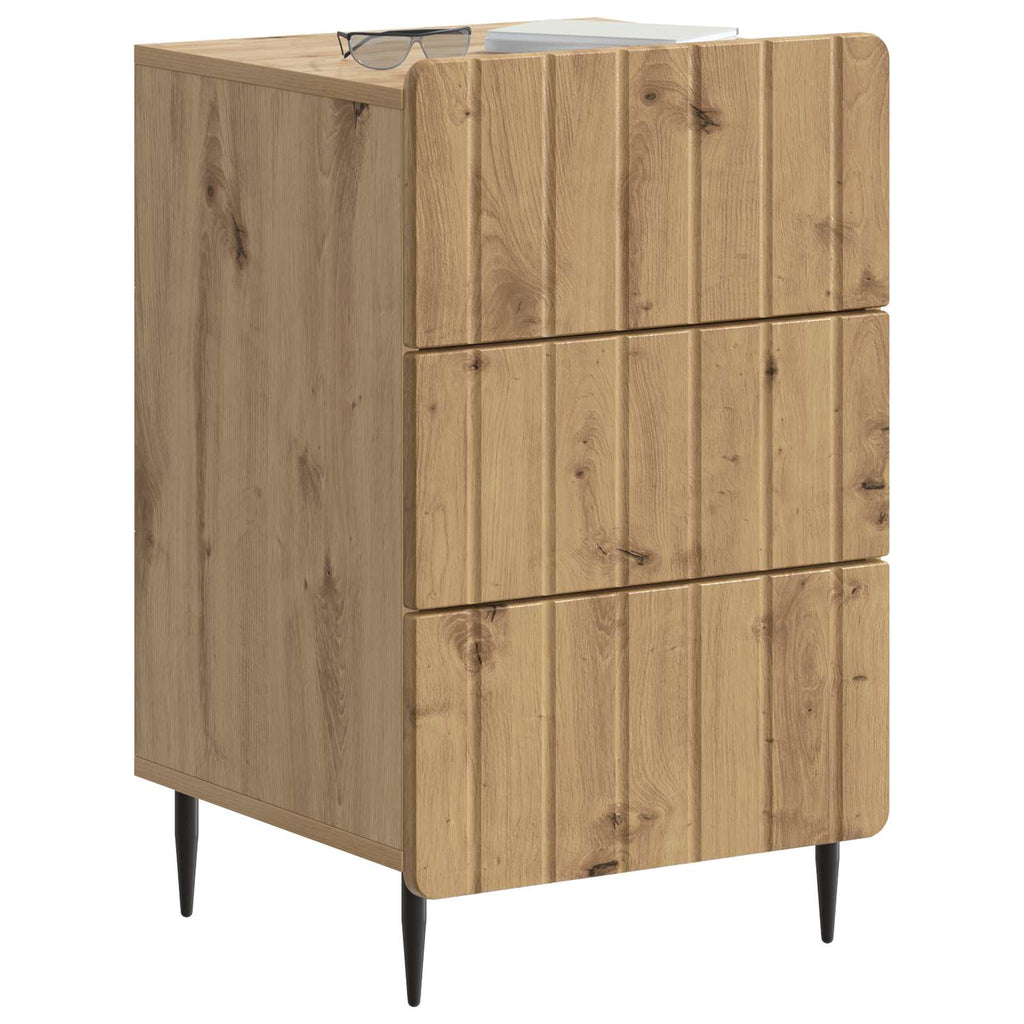 vidaXL Szafka Nocna Dąb artisan 43x 41 x 68 cm Drewno inżynieryjne