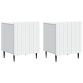 vidaXL Szafka Nocna 2 pcs Biały 43 x 34,5 x 52 cm Drewno inżynieryjne