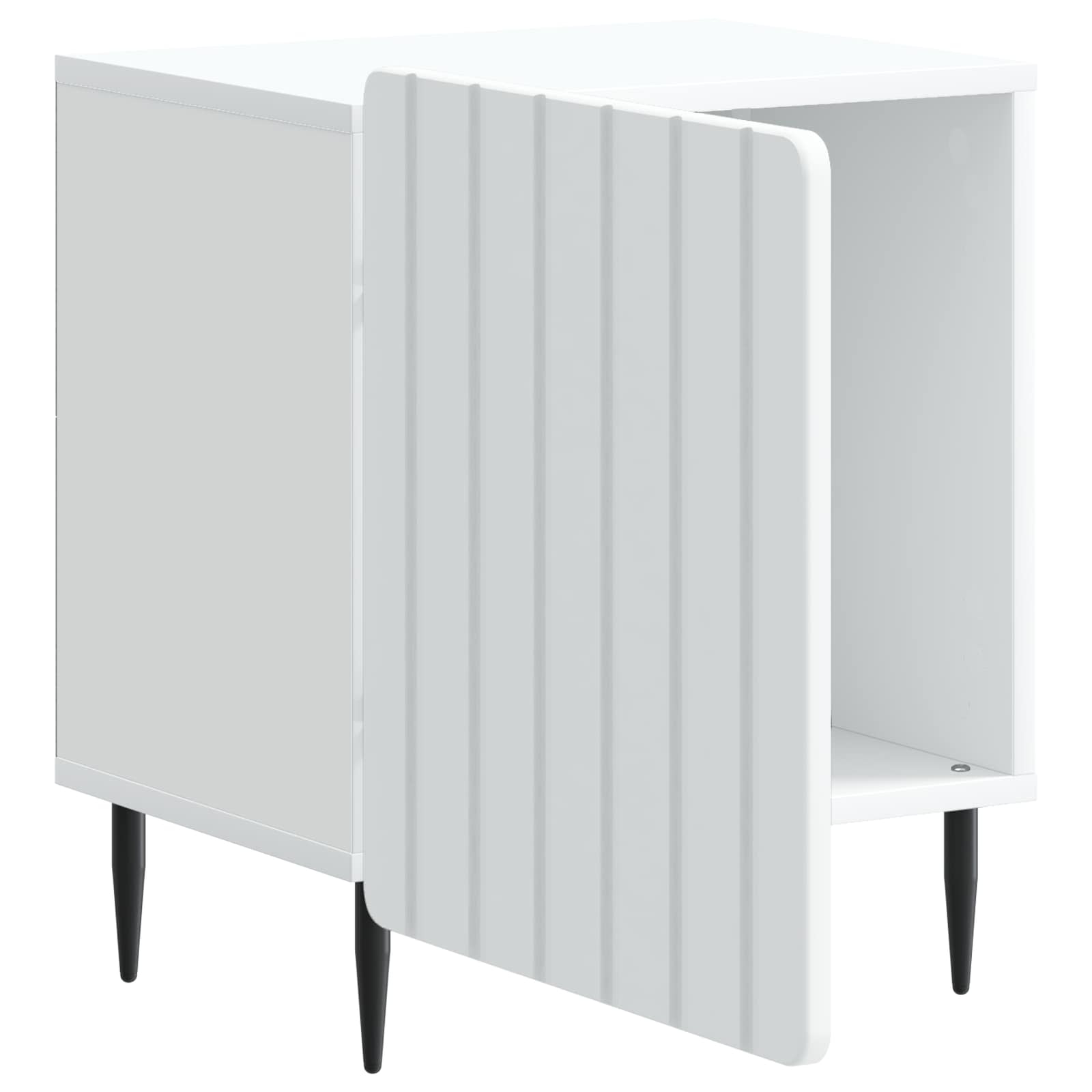 vidaXL Szafka Nocna 2 pcs Biały 43 x 34,5 x 52 cm Drewno inżynieryjne