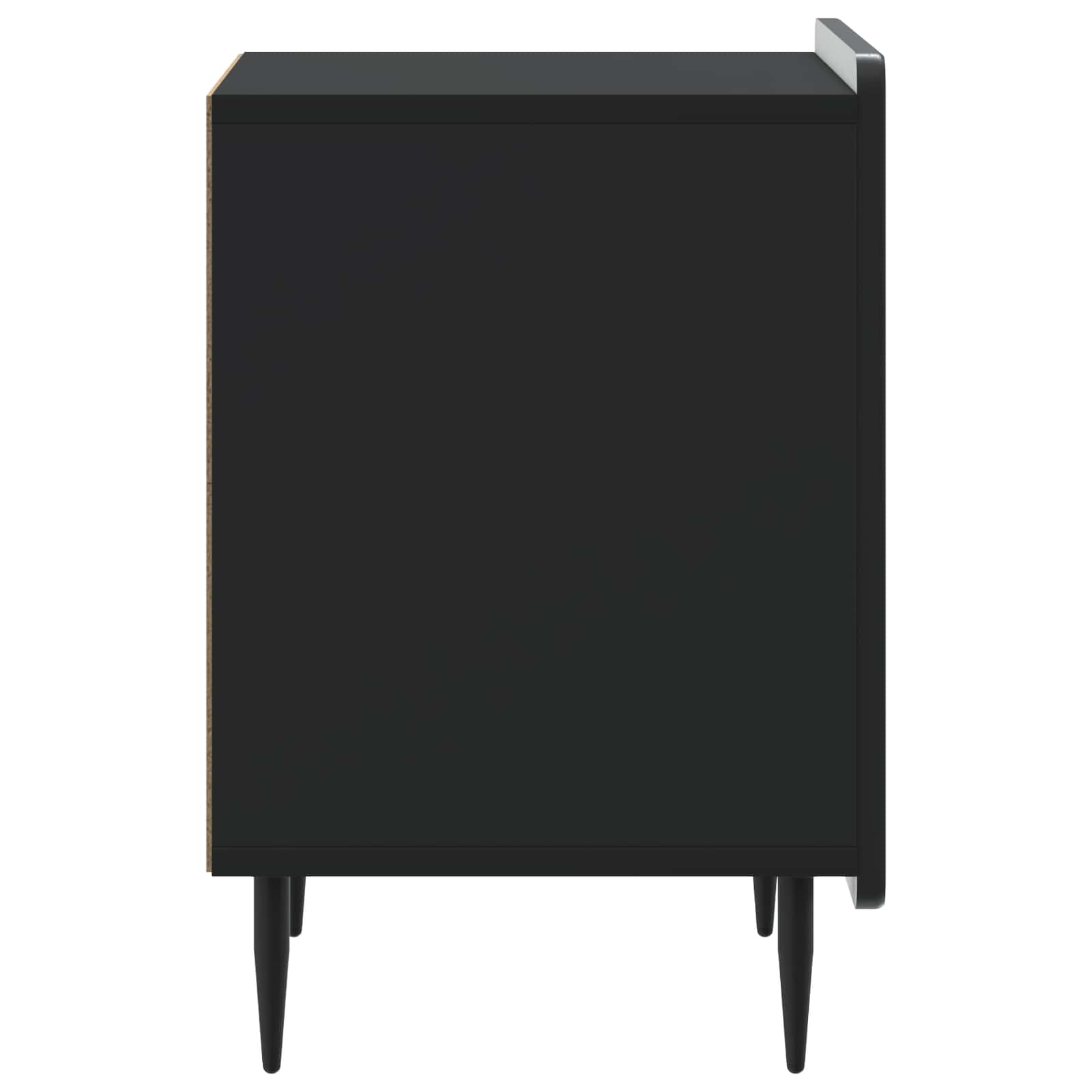 vidaXL Szafka Nocna Czarny 43 x 34,5 x 52 cm Drewno inżynieryjne