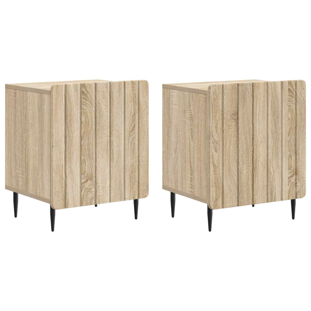 vidaXL Szafka Nocna 2 pcs dąb Sonoma 43 x 34,5 x 52 cm