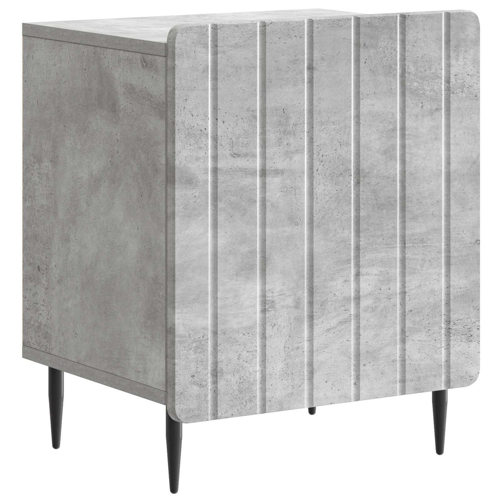 vidaXL Szafka Nocna 2 pcs Betonowy szary 43 x 34,5 x 52 cm
