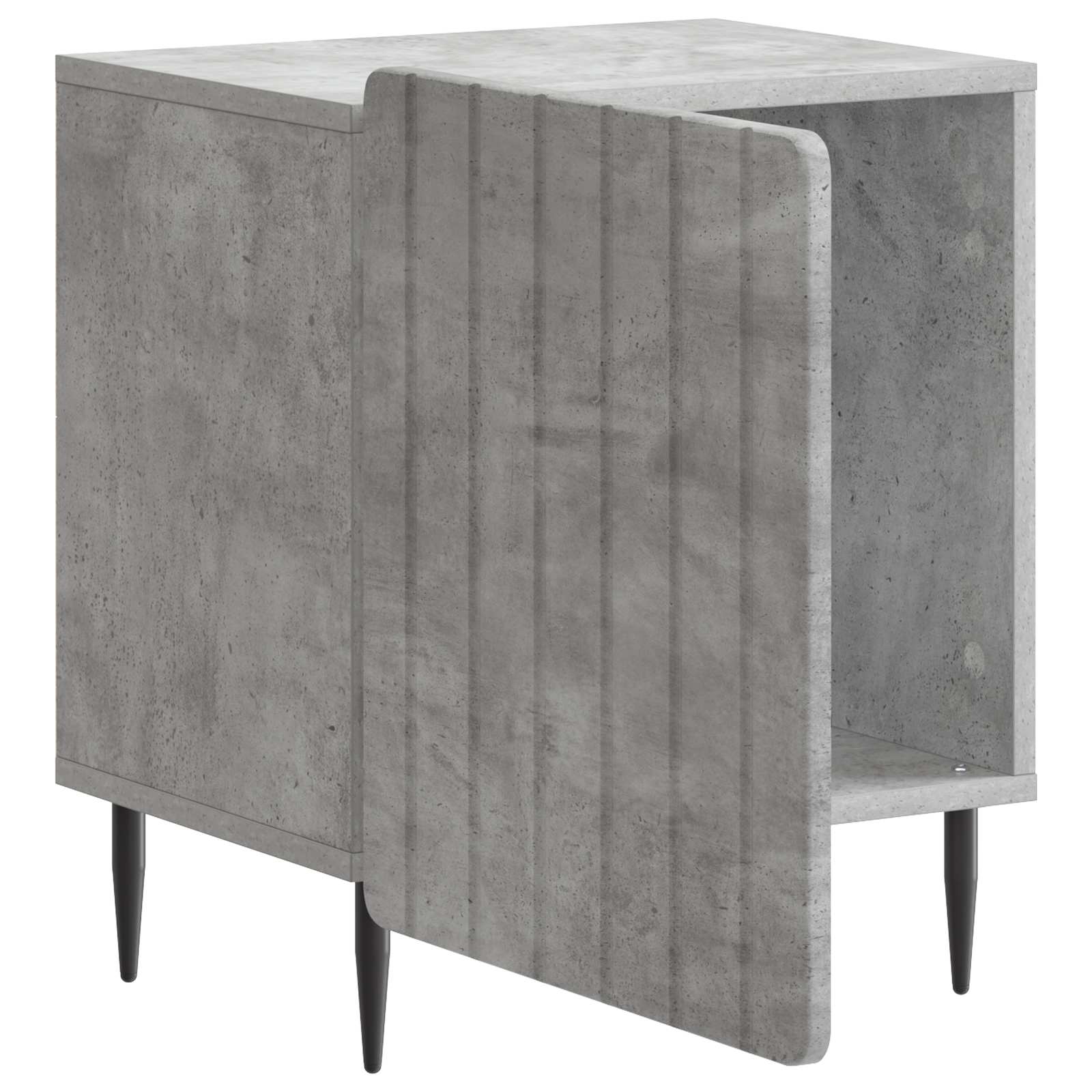 vidaXL Szafka Nocna 2 pcs Betonowy szary 43 x 34,5 x 52 cm