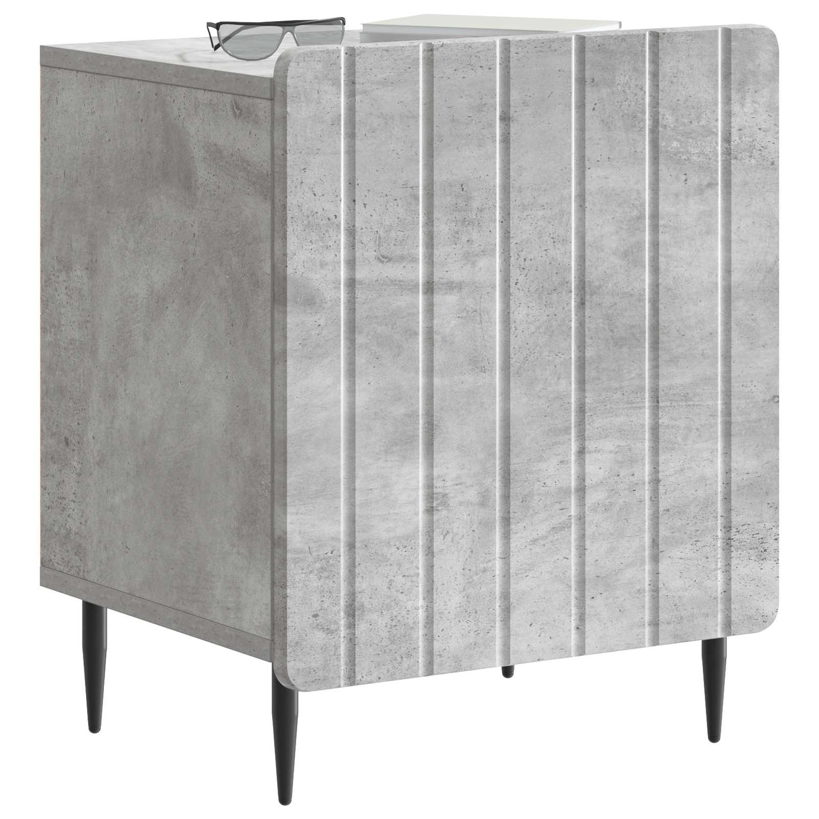 vidaXL Szafka Nocna 2 pcs Betonowy szary 43 x 34,5 x 52 cm