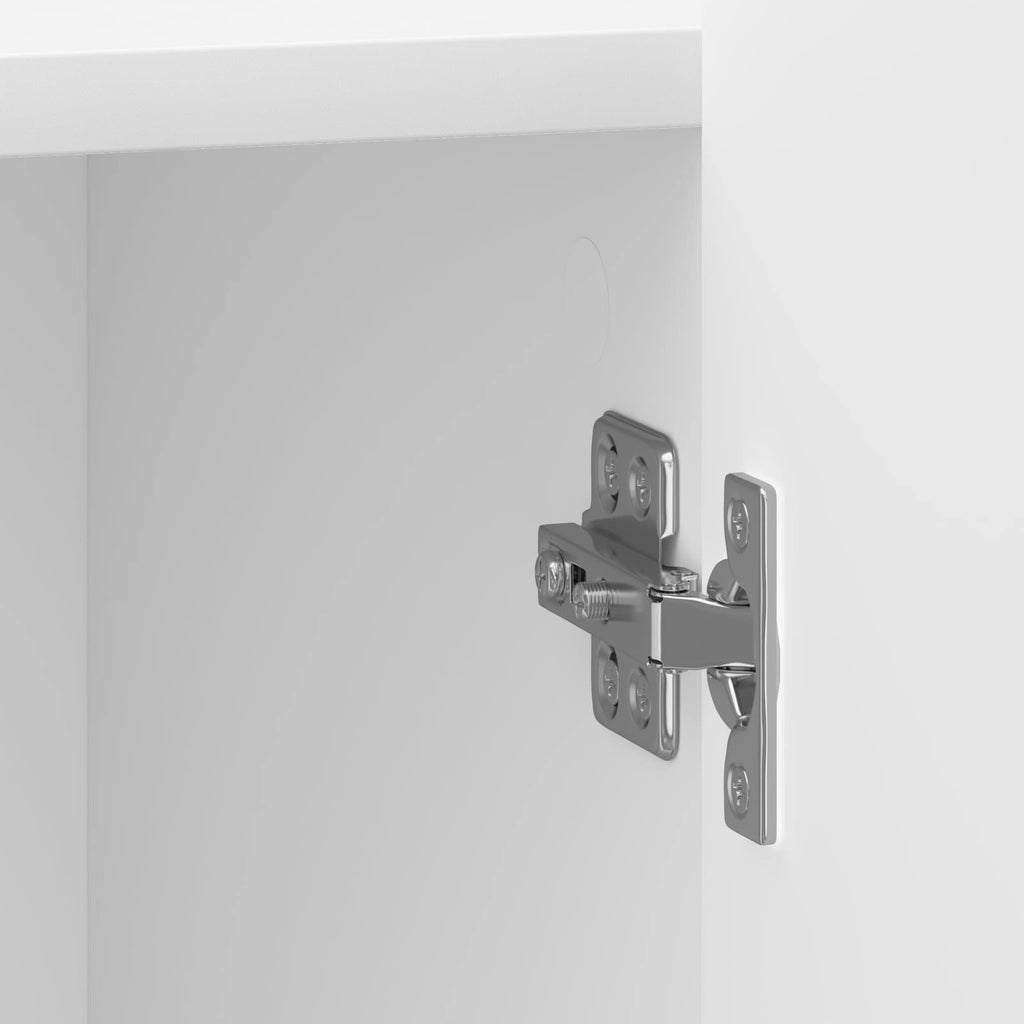vidaXL Szafka Nocna 2 pcs Biały wysoki połysk 43 x 34,5 x 52 cm