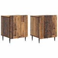 vidaXL Szafka Nocna 2 pcs Stare drewno 43 x 34,5 x 52 cm