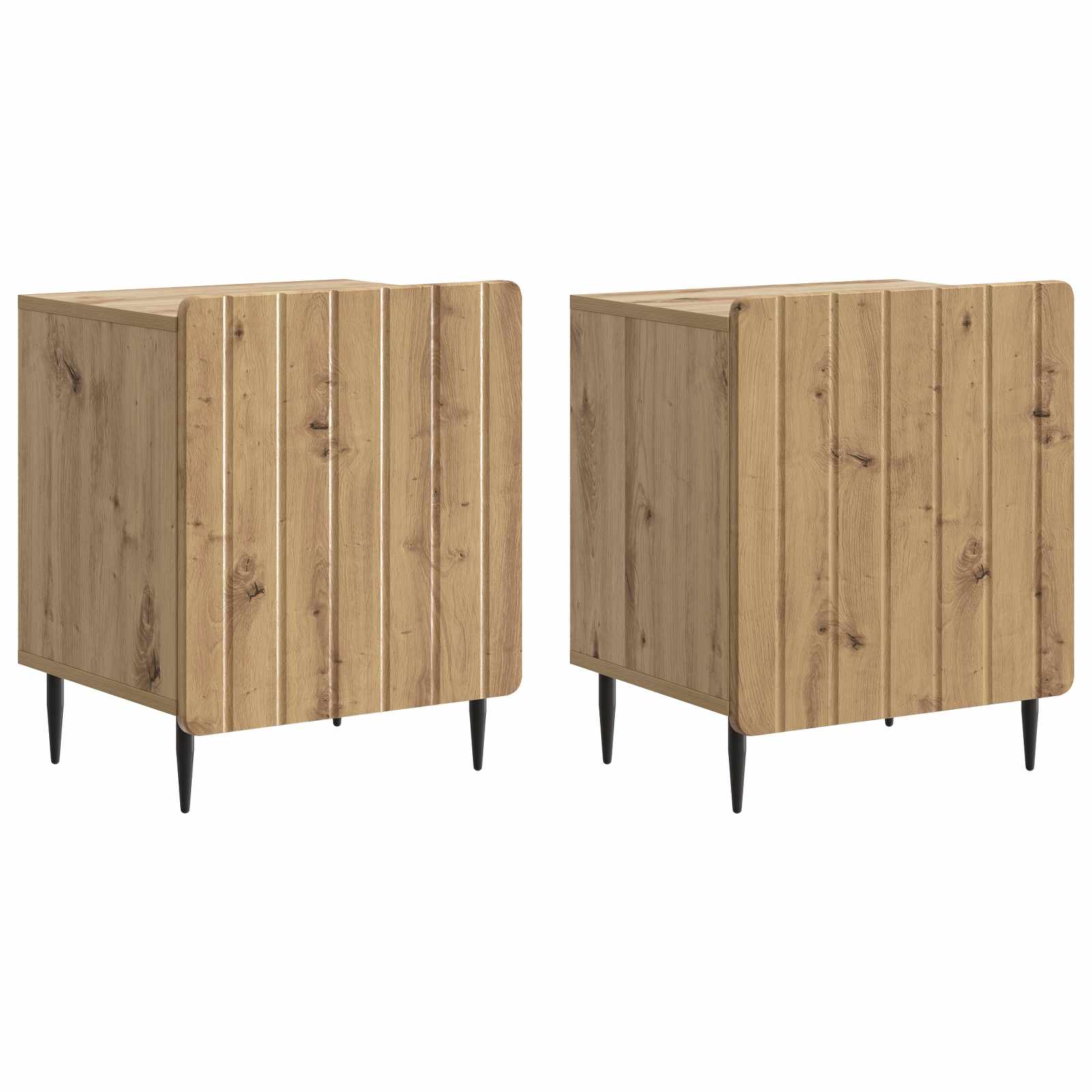 vidaXL Szafka Nocna 2 pcs Dąb artisan 43 x 34,5 x 52 cm