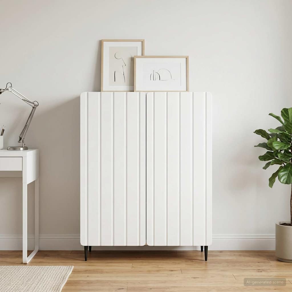 vidaXL Bufet Biały 66 x 34,5 x 92 cm Drewno inżynieryjne