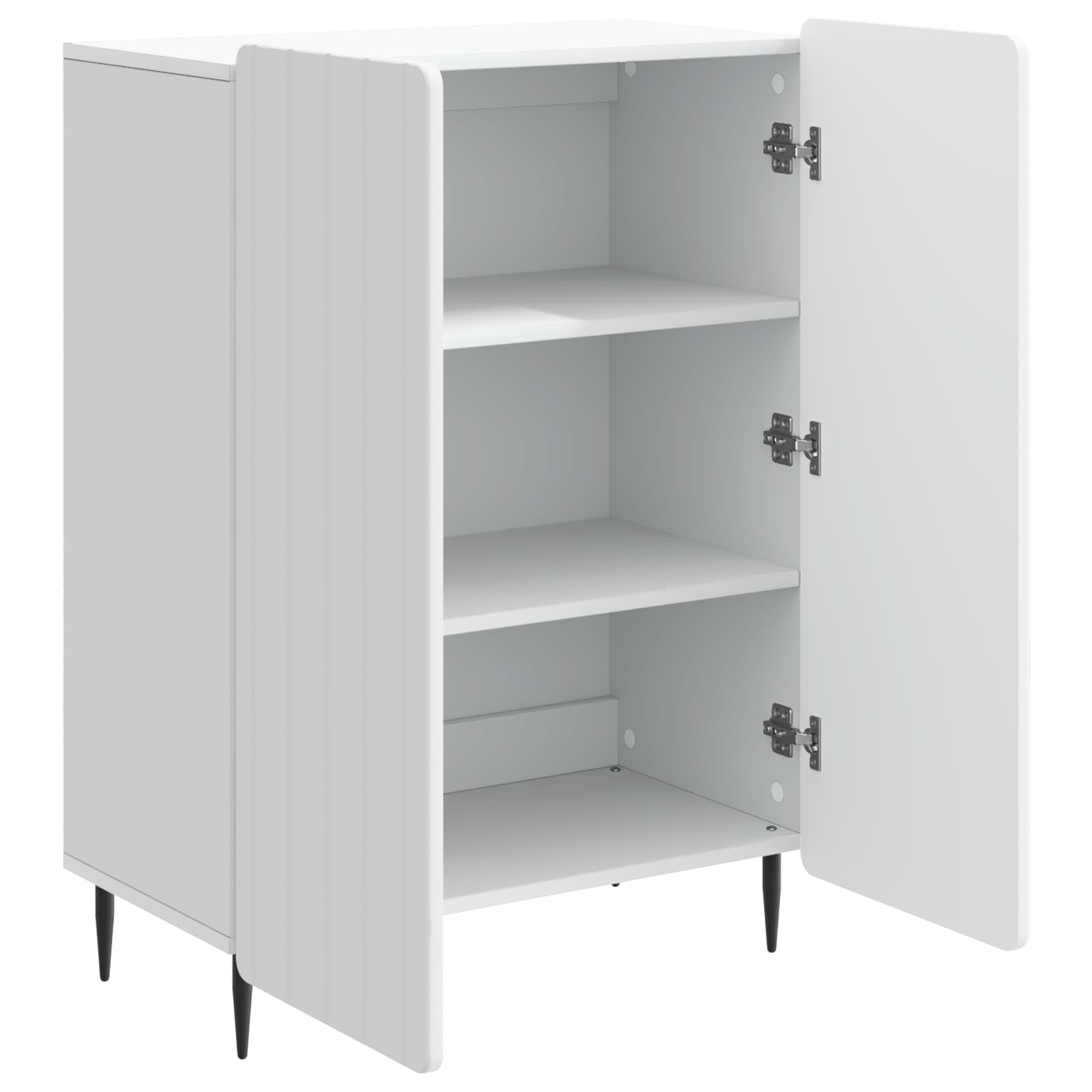 vidaXL Bufet Biały 66 x 34,5 x 92 cm Drewno inżynieryjne