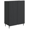 vidaXL Bufet Czarny 66 x 34,5 x 92 cm Drewno inżynieryjne