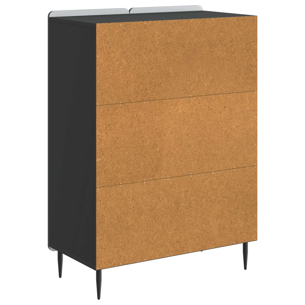 vidaXL Bufet Czarny 66 x 34,5 x 92 cm Drewno inżynieryjne