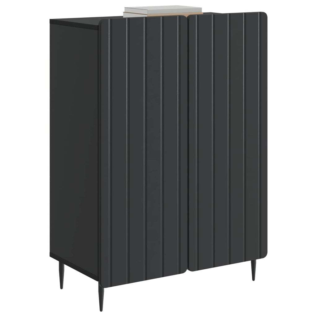 vidaXL Bufet Czarny 66 x 34,5 x 92 cm Drewno inżynieryjne