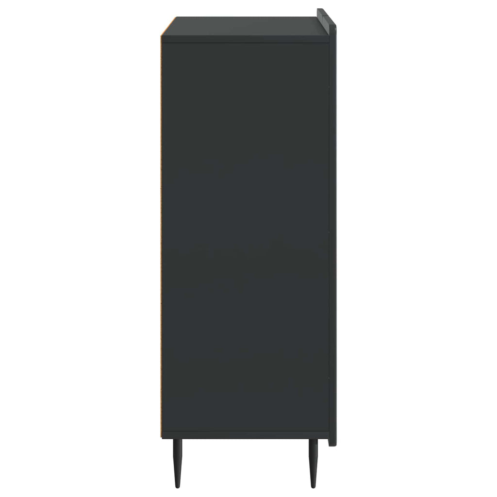 vidaXL Bufet Czarny 66 x 34,5 x 92 cm Drewno inżynieryjne
