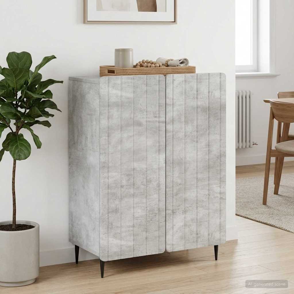 vidaXL Bufet Betonowy szary 66 x 34,5 x 92 cm Drewno inżynieryjne