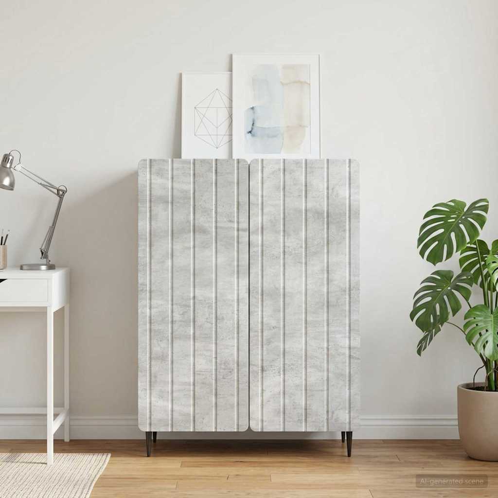 vidaXL Bufet Betonowy szary 66 x 34,5 x 92 cm Drewno inżynieryjne
