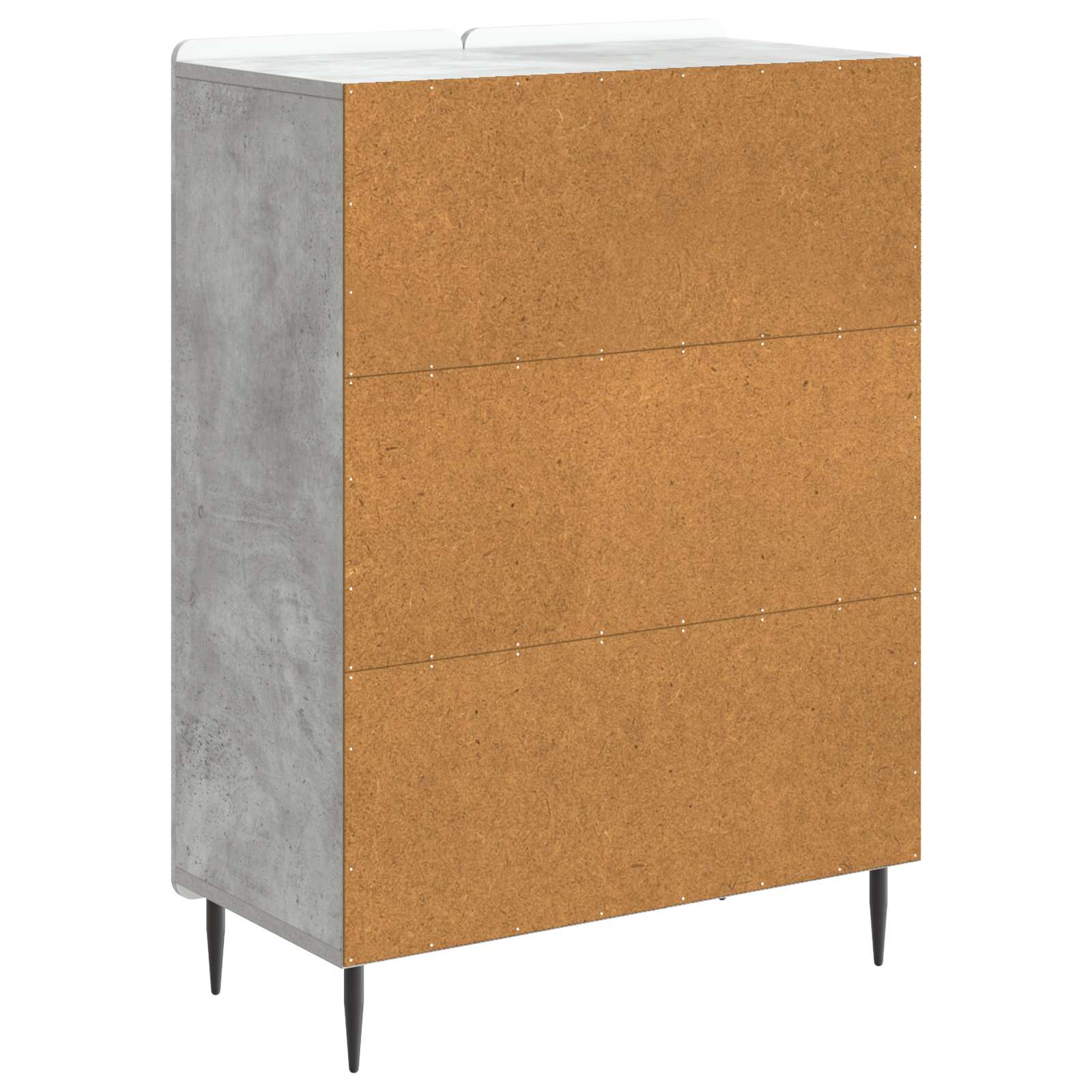 vidaXL Bufet Betonowy szary 66 x 34,5 x 92 cm Drewno inżynieryjne