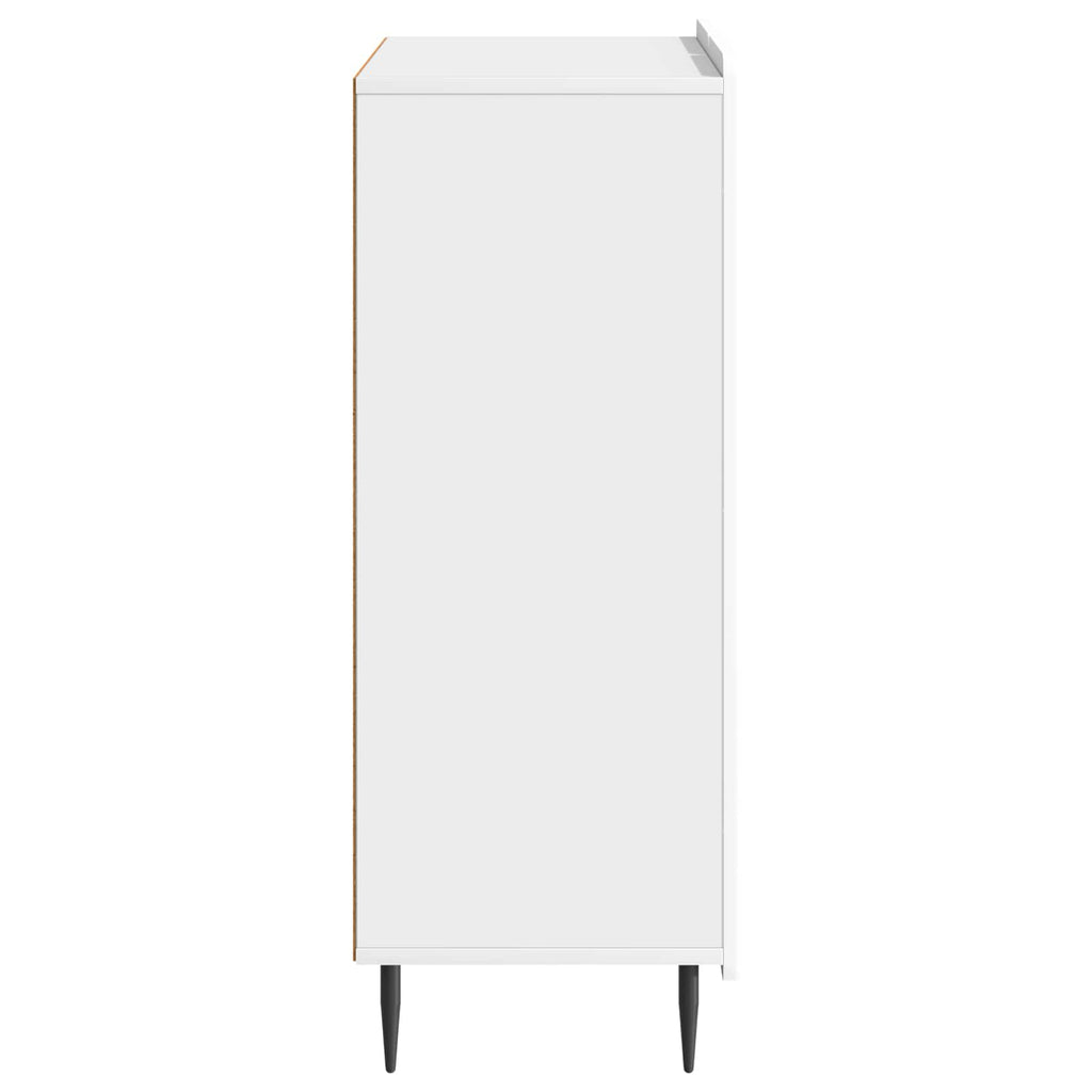 vidaXL Bufet Biały wysoki połysk 66 x 34,5 x 92 cm Drewno inżynieryjne