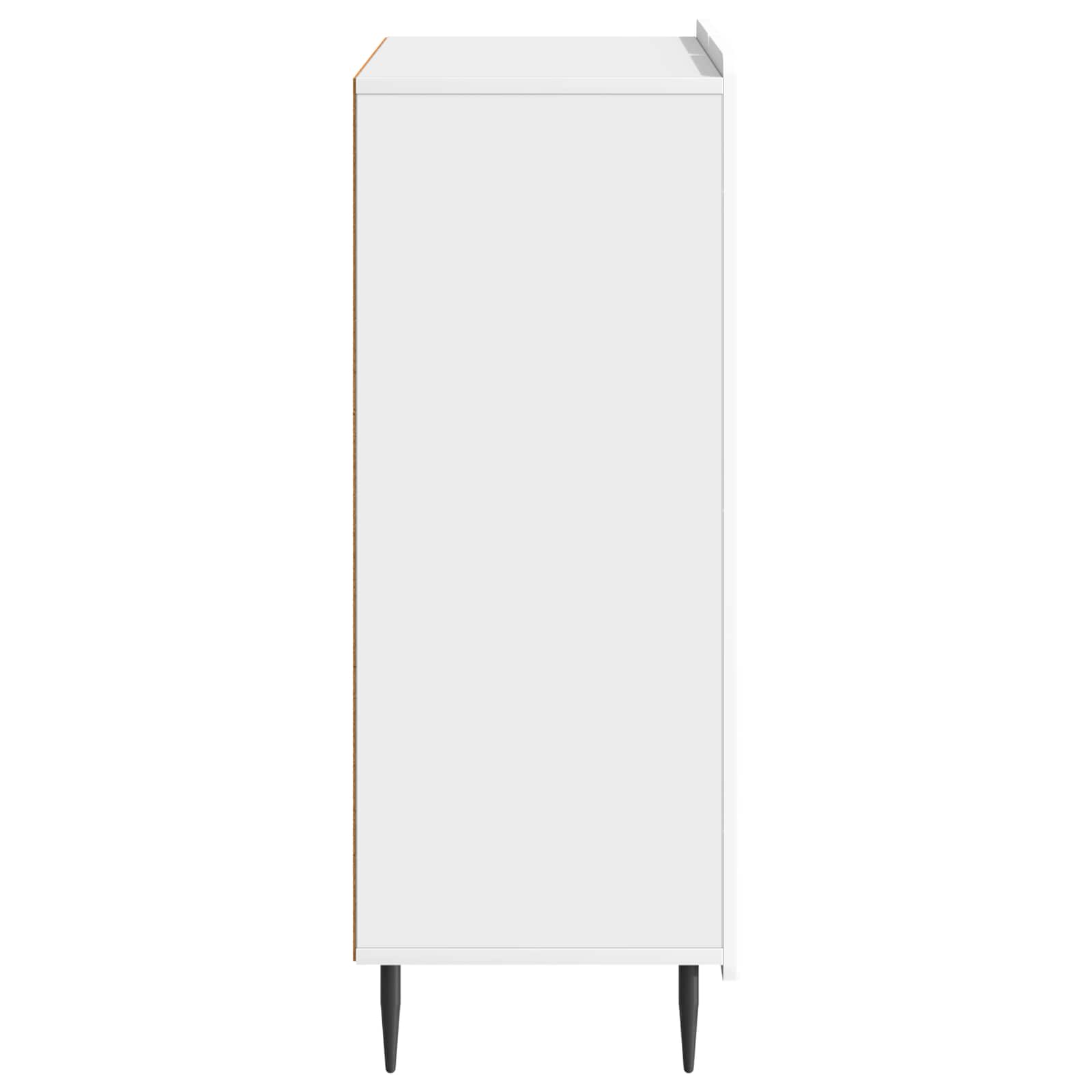 vidaXL Bufet Biały wysoki połysk 66 x 34,5 x 92 cm Drewno inżynieryjne