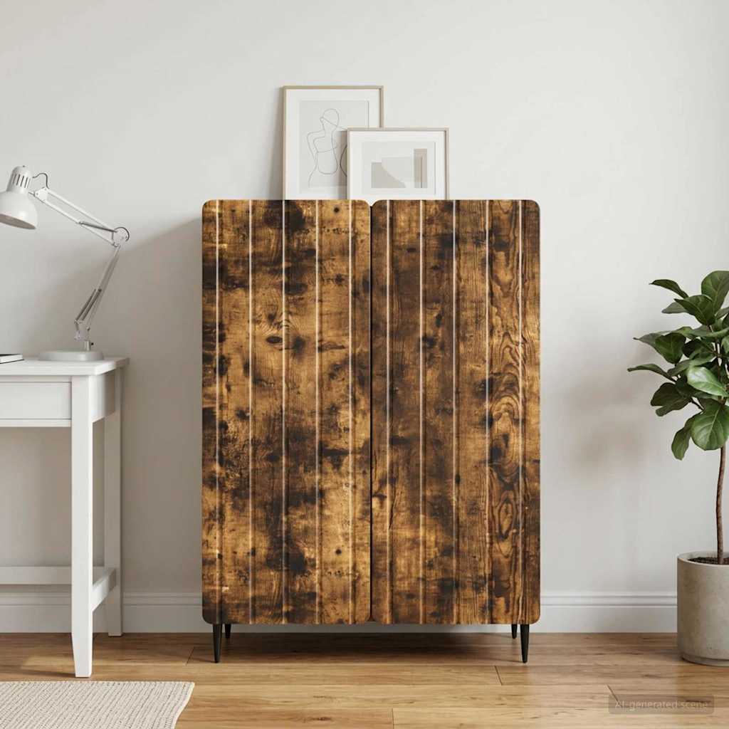 vidaXL Bufet Dąb wędzony 66 x 34,5 x 92 cm Drewno inżynieryjne