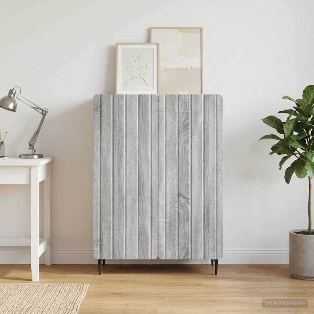 vidaXL Bufet Szary Sonoma 66 x 34,5 x 92 cm Drewno inżynieryjne