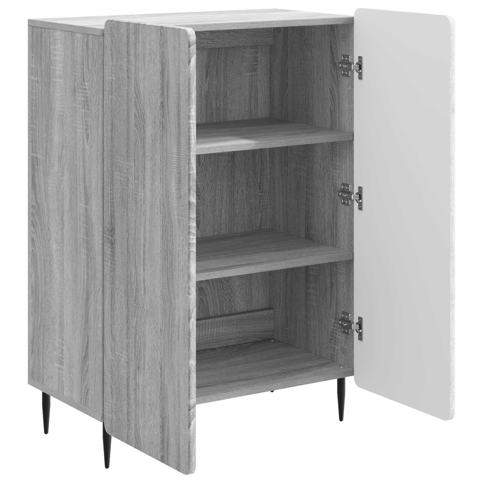 vidaXL Bufet Szary Sonoma 66 x 34,5 x 92 cm Drewno inżynieryjne
