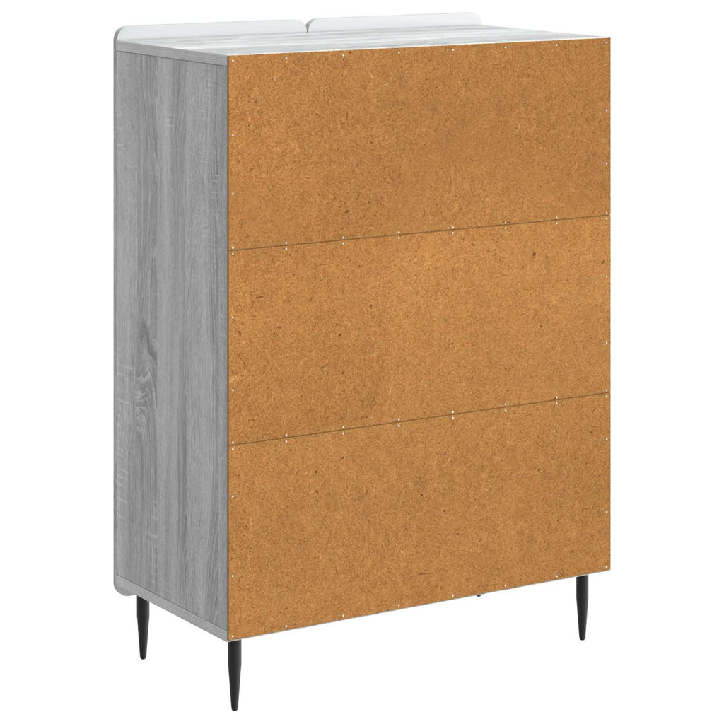 vidaXL Bufet Szary Sonoma 66 x 34,5 x 92 cm Drewno inżynieryjne