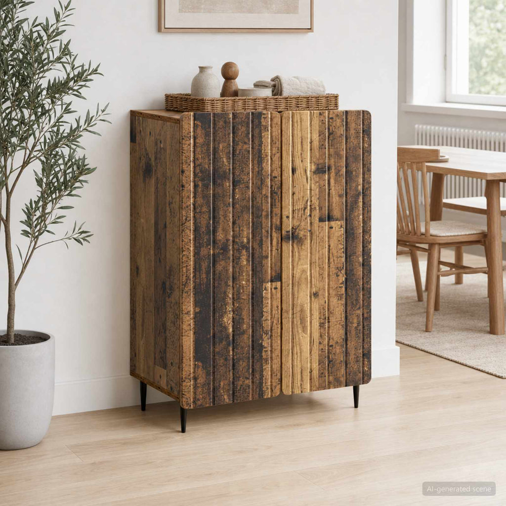 vidaXL Bufet Stare drewno 66 x 34,5 x 92 cm Drewno inżynieryjne