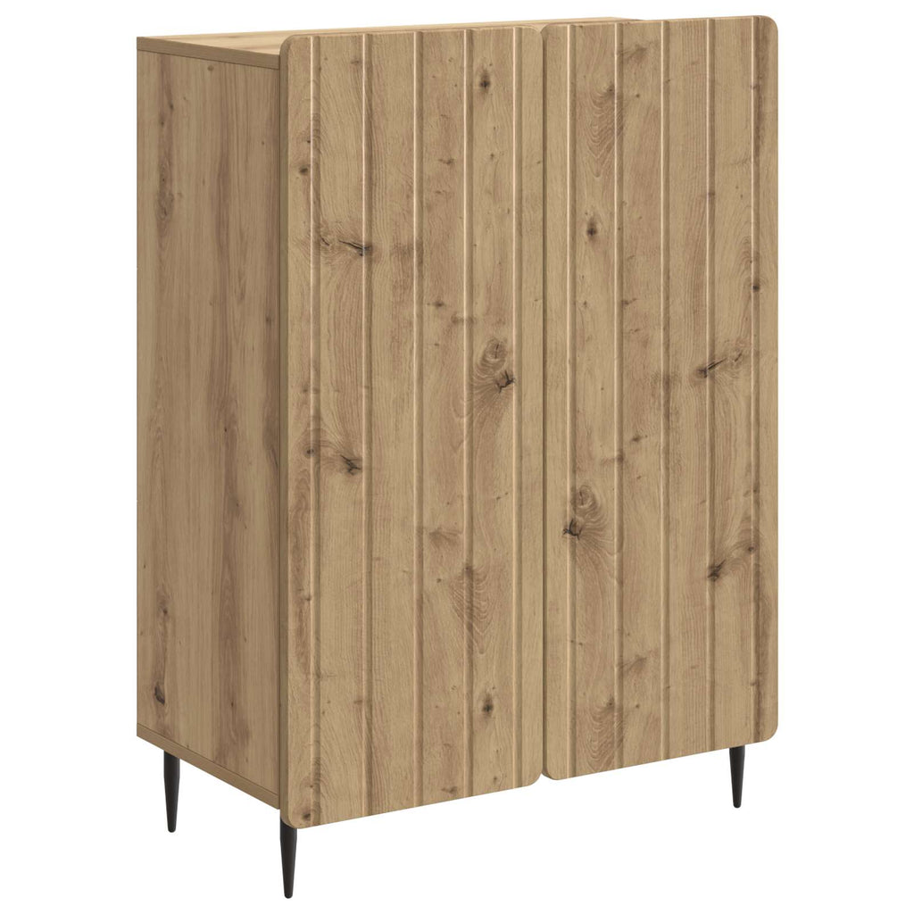 vidaXL Bufet Dąb artisan 66 x 34,5 x 92 cm Drewno inżynieryjne