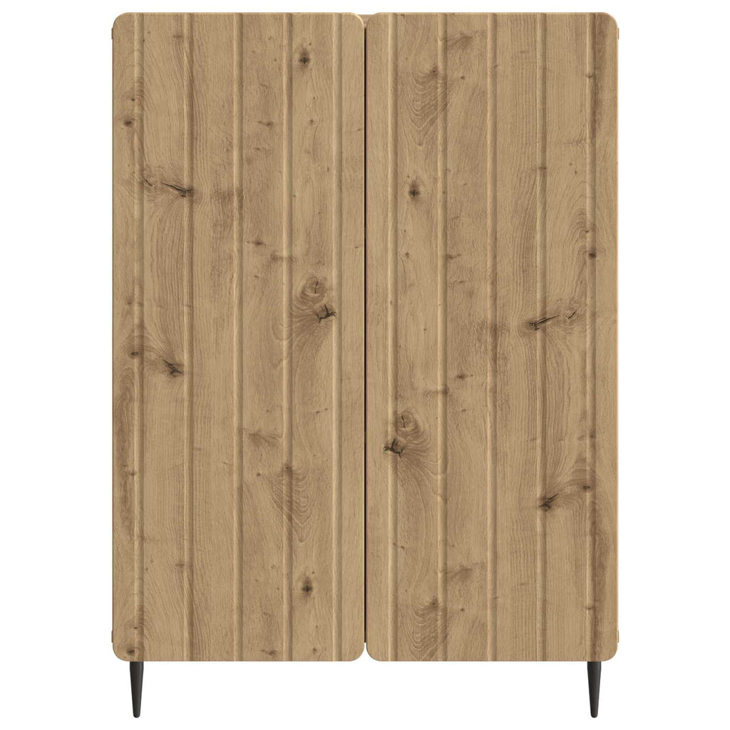 vidaXL Bufet Dąb artisan 66 x 34,5 x 92 cm Drewno inżynieryjne