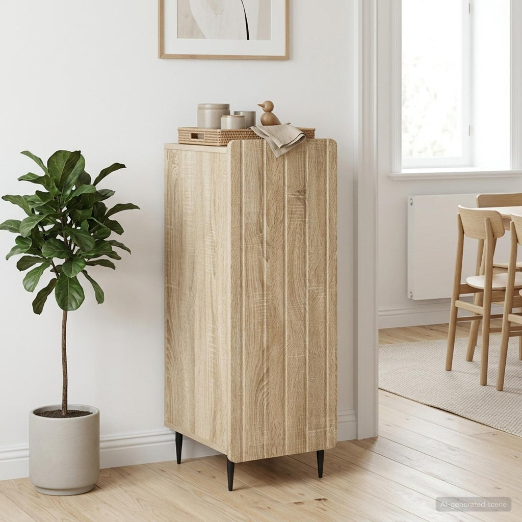 vidaXL Bufet dąb Sonoma 34,5 x 33 x 92 cm Drewno inżynieryjne