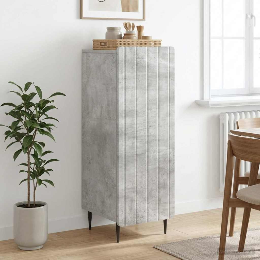 vidaXL Bufet Betonowy szary 34,5 x 33 x 92 cm Drewno inżynieryjne