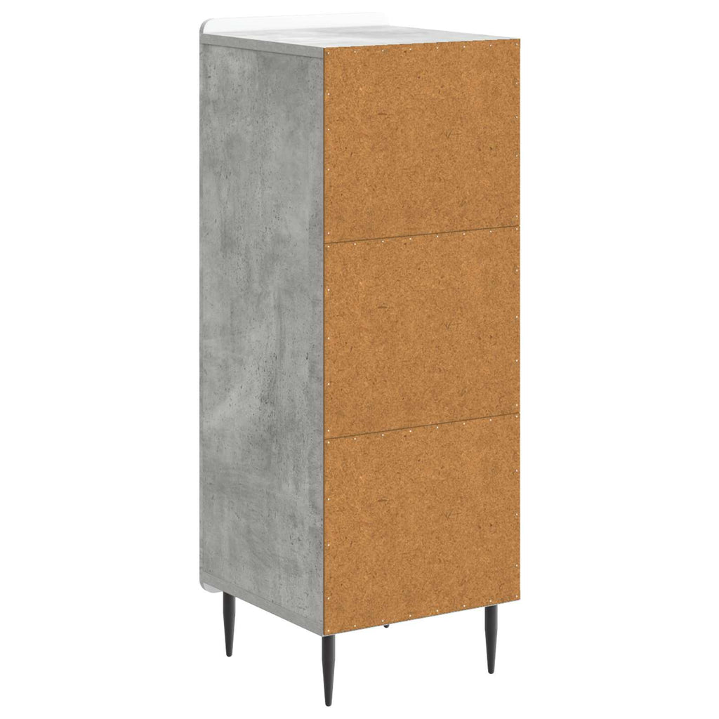 vidaXL Bufet Betonowy szary 34,5 x 33 x 92 cm Drewno inżynieryjne
