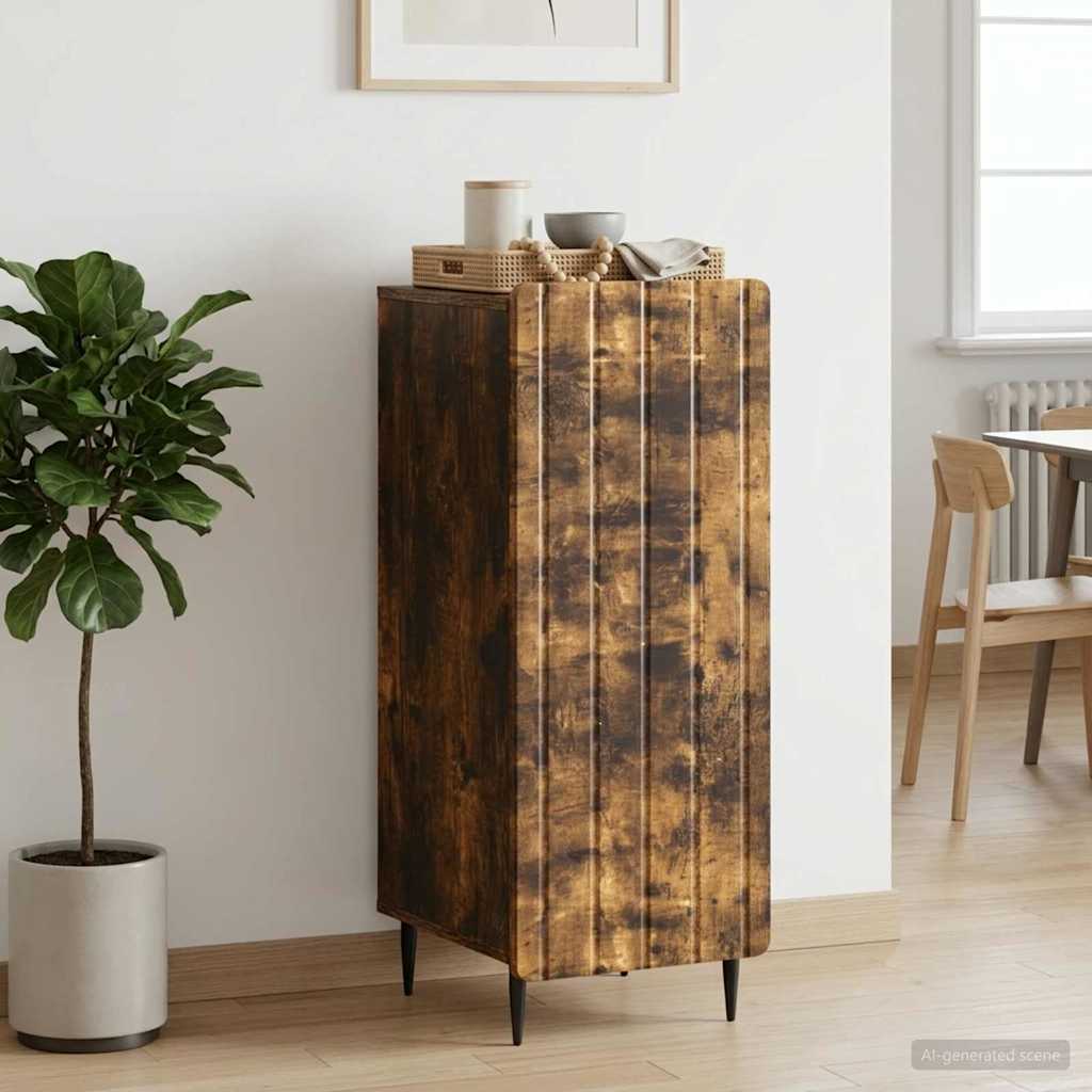vidaXL Bufet Dąb wędzony 34,5 x 33 x 92 cm Drewno inżynieryjne