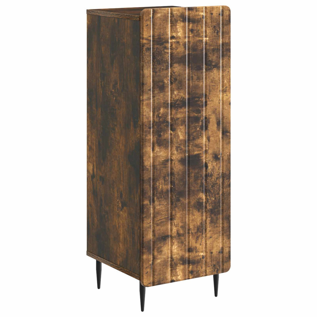 vidaXL Bufet Dąb wędzony 34,5 x 33 x 92 cm Drewno inżynieryjne
