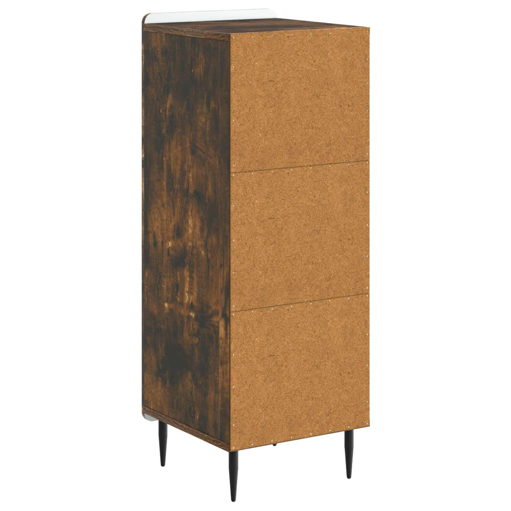 vidaXL Bufet Dąb wędzony 34,5 x 33 x 92 cm Drewno inżynieryjne
