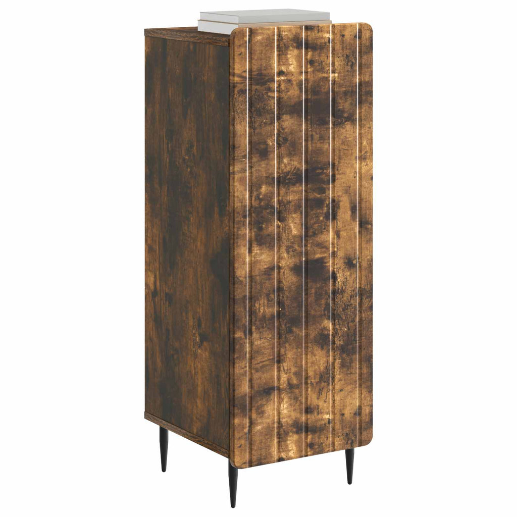 vidaXL Bufet Dąb wędzony 34,5 x 33 x 92 cm Drewno inżynieryjne