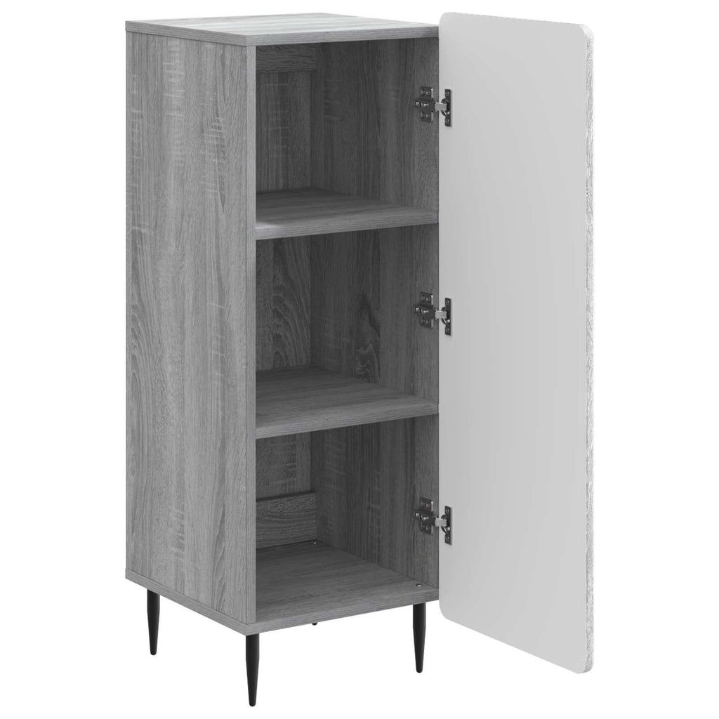 vidaXL Bufet Szary Sonoma 34,5 x 33 x 92 cm Drewno inżynieryjne