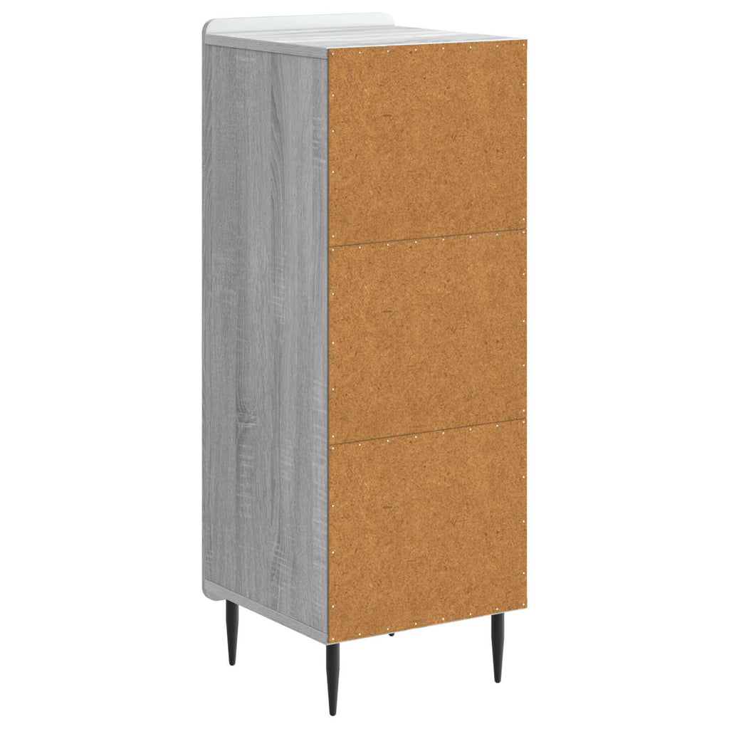 vidaXL Bufet Szary Sonoma 34,5 x 33 x 92 cm Drewno inżynieryjne