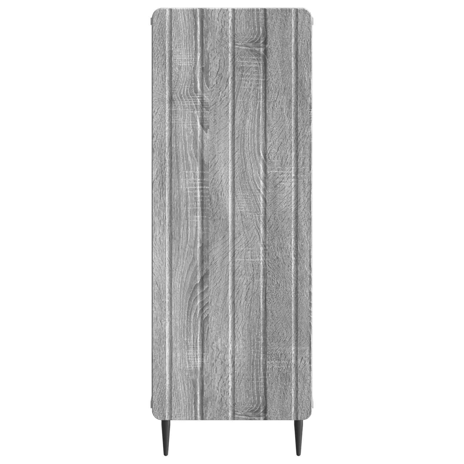 vidaXL Bufet Szary Sonoma 34,5 x 33 x 92 cm Drewno inżynieryjne