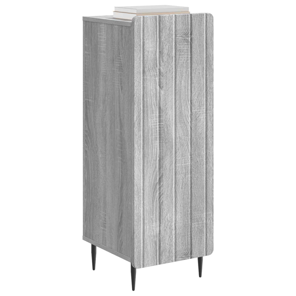 vidaXL Bufet Szary Sonoma 34,5 x 33 x 92 cm Drewno inżynieryjne