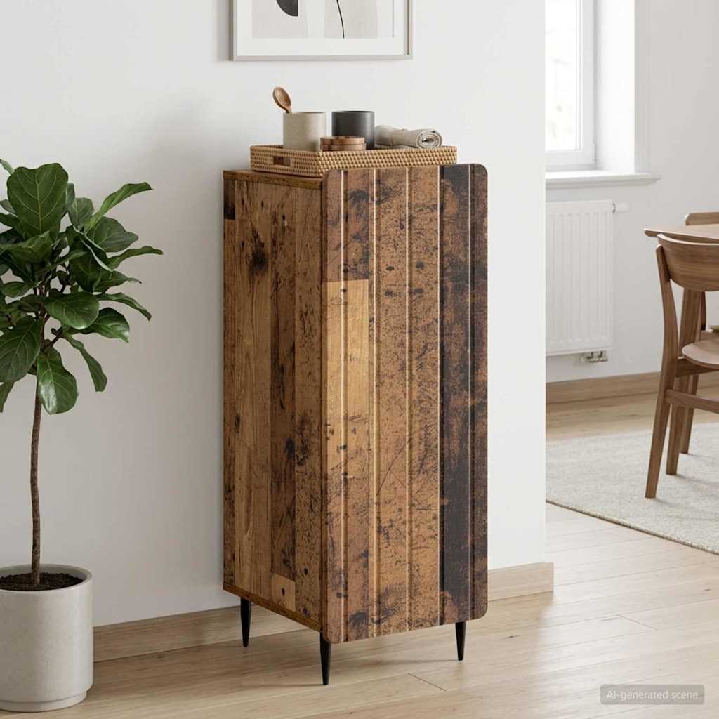 vidaXL Bufet Stare drewno 34,5 x 33 x 92 cm Drewno inżynieryjne