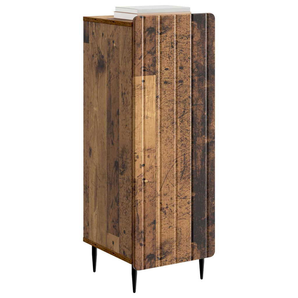 vidaXL Bufet Stare drewno 34,5 x 33 x 92 cm Drewno inżynieryjne