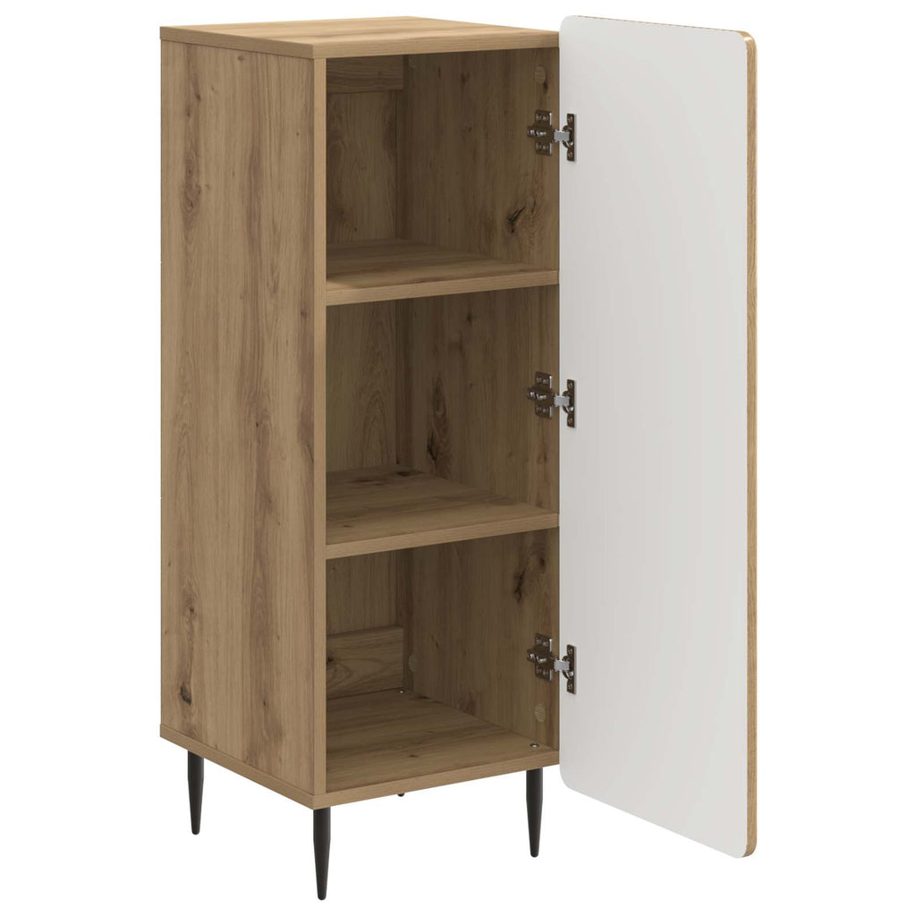 vidaXL Bufet Dąb artisan 34,5 x 33 x 92 cm Drewno inżynieryjne