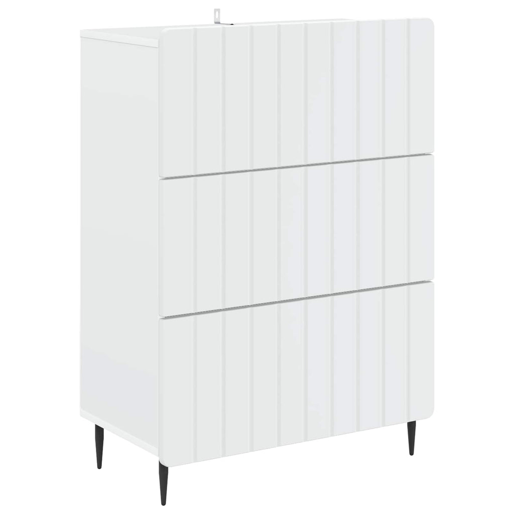 vidaXL Szafka z Szufladami Biały 66 x 34,5 x 92 cm Drewno inżynieryjne