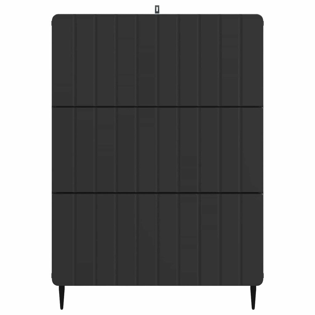 vidaXL Szafka z Szufladami Czarny 66 x 34,5 x 92 cm