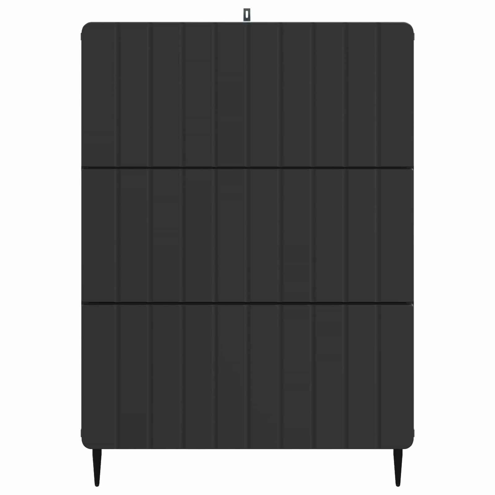 vidaXL Szafka z Szufladami Czarny 66 x 34,5 x 92 cm