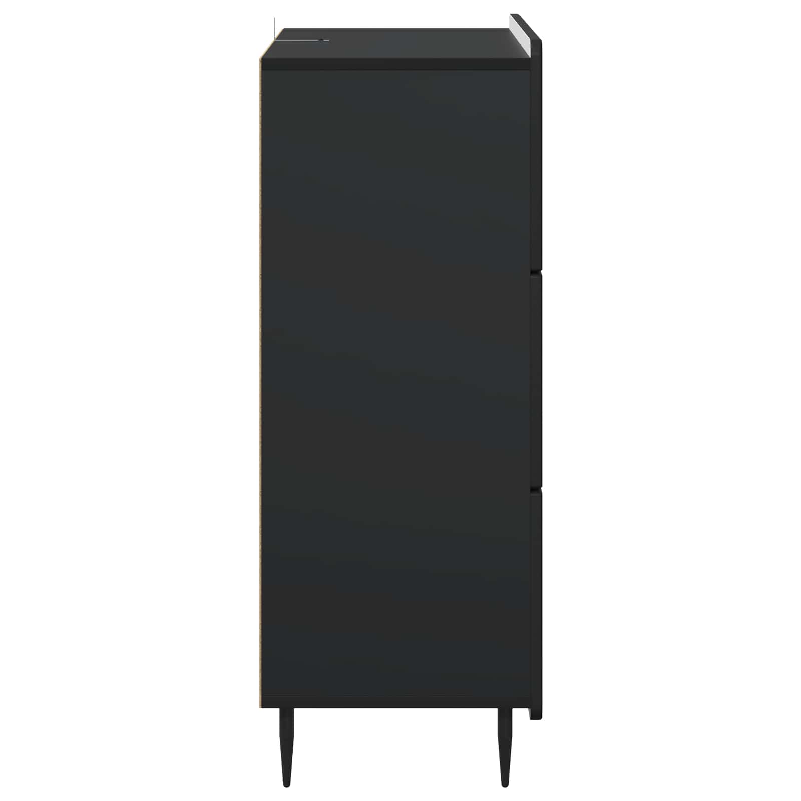 vidaXL Szafka z Szufladami Czarny 66 x 34,5 x 92 cm