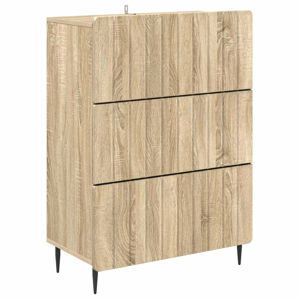 vidaXL Szafka z Szufladami dąb Sonoma 66 x 34,5 x 92 cm